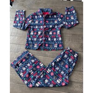 Star Wars Boys 2pc Button Pajamas Size 10